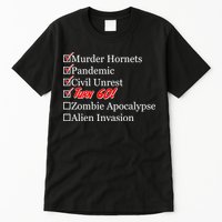 Funny Birthday In Quarantine Checklist 60th Birthday Tall T-Shirt