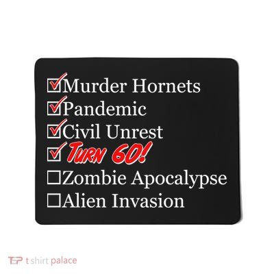 Funny Birthday In Quarantine Checklist 60th Birthday Mousepad