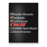 Funny Birthday In Quarantine Checklist 60th Birthday Poster