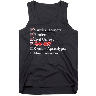 Funny Birthday In Quarantine Checklist 60th Birthday Tank Top