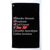 Funny Birthday In Quarantine Checklist 70th Birthday Golf Towel