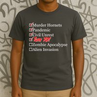Funny Birthday In Quarantine Checklist 70th Birthday T-Shirt