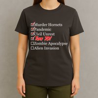 Funny Birthday In Quarantine Checklist 70th Birthday T-Shirt