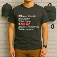 Funny Birthday In Quarantine Checklist 70th Birthday T-Shirt