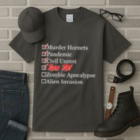 Funny Birthday In Quarantine Checklist 70th Birthday Tall T-Shirt