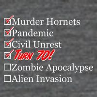 Funny Birthday In Quarantine Checklist 70th Birthday Flatbill Hat