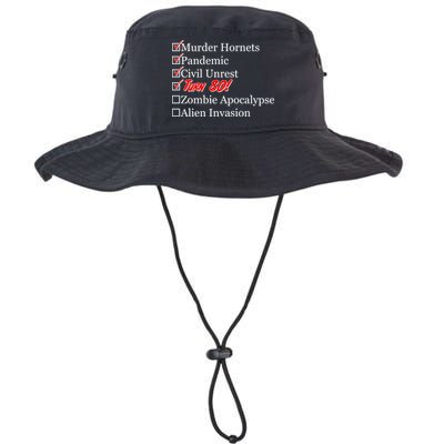 Funny Birthday In Quarantine Checklist 80th Birthday Bucket Hat