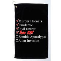 Funny Birthday In Quarantine Checklist 80th Birthday Golf Towel