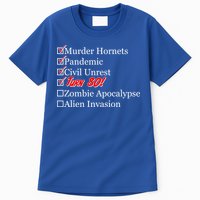 Funny Birthday In Quarantine Checklist 80th Birthday Tall T-Shirt