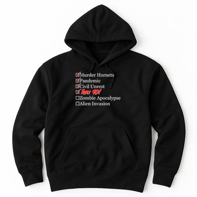 Funny Birthday In Quarantine Checklist 90th Birthday Hoodie