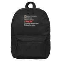 Funny Birthday In Quarantine Checklist 90th Birthday 16 in Basic Backpack
