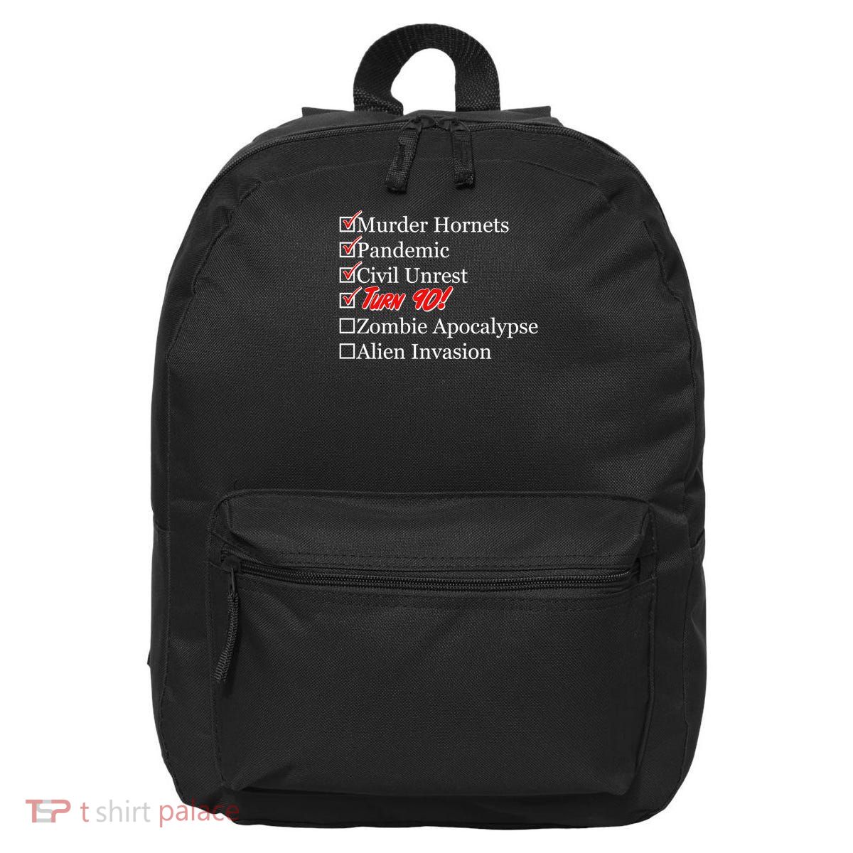 Funny Birthday In Quarantine Checklist 90th Birthday 16 in Basic Backpack
