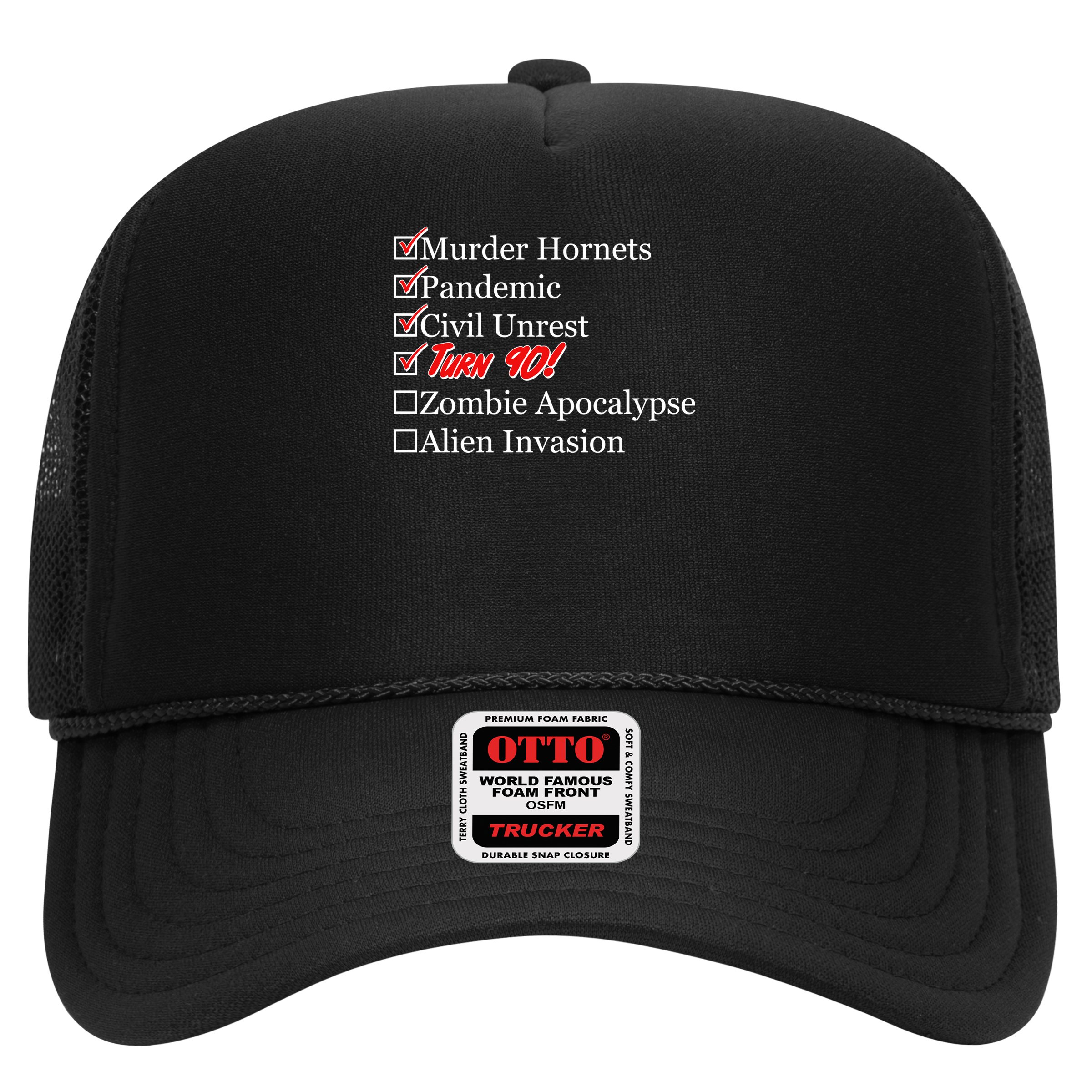Funny Birthday In Quarantine Checklist 90th Birthday Hat