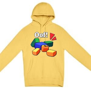 Funny Blox Noob Gamer Funny Premium Pullover Hoodie