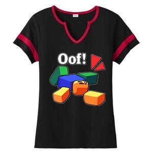 Funny Blox Noob Gamer Funny Ladies Halftime Notch Neck Tee