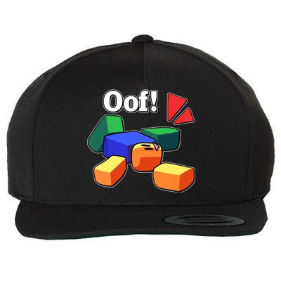 Funny Blox Noob Gamer Funny Wool Snapback Cap