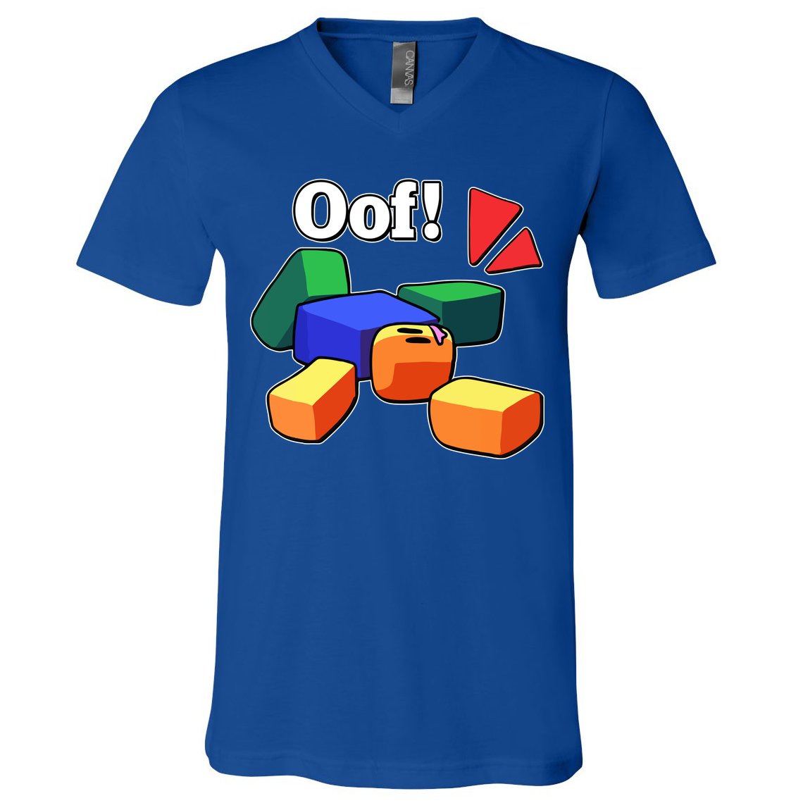 Funny Blox Noob Gamer Funny V-Neck T-Shirt