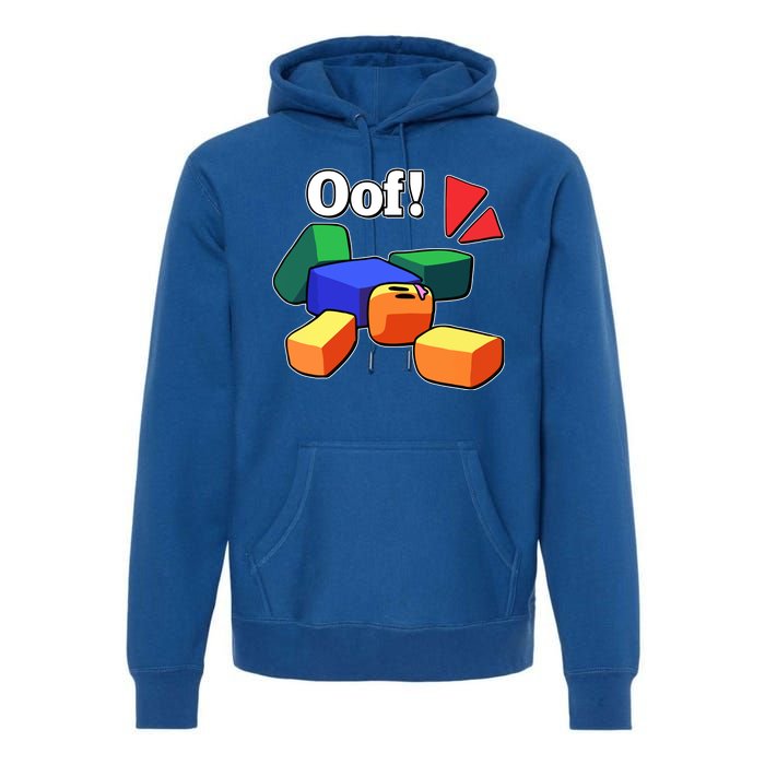 Funny Blox Noob Gamer Funny Premium Hoodie