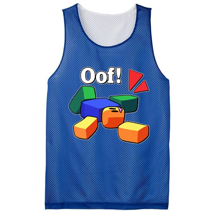 Funny Blox Noob Gamer Funny Mesh Reversible Basketball Jersey Tank