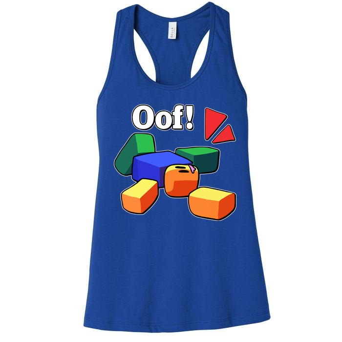 Funny Blox Noob Gamer Funny Women's Racerback Tank