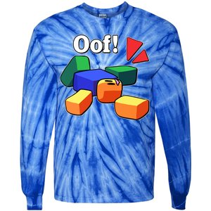 Funny Blox Noob Gamer Funny Tie-Dye Long Sleeve Shirt