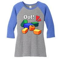 Funny Blox Noob Gamer Funny Women's Tri-Blend 3/4-Sleeve Raglan Shirt