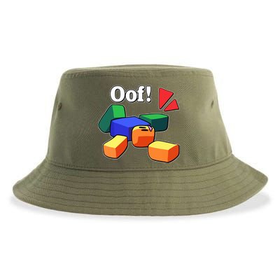 Funny Blox Noob Gamer Funny Sustainable Bucket Hat