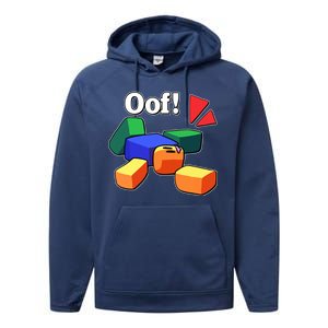 Funny Blox Noob Gamer Funny Performance Fleece Hoodie