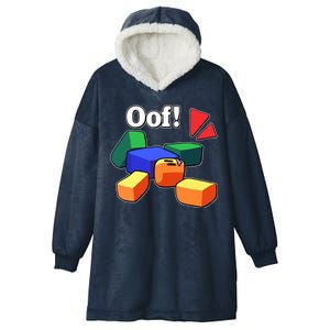 Funny Blox Noob Gamer Funny Hooded Wearable Blanket