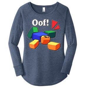 Funny Blox Noob Gamer Funny Women's Perfect Tri Tunic Long Sleeve Shirt