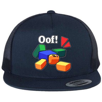 Funny Blox Noob Gamer Funny Flat Bill Trucker Hat