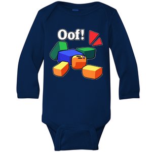 Funny Blox Noob Gamer Funny Baby Long Sleeve Bodysuit