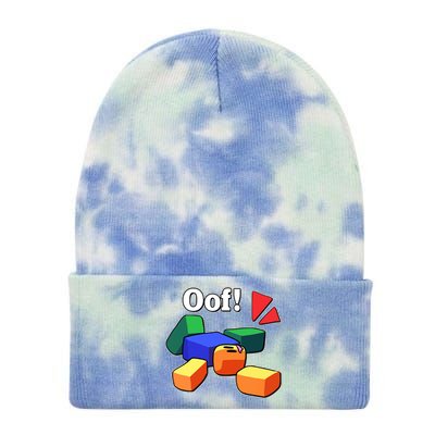 Funny Blox Noob Gamer Funny Tie Dye 12in Knit Beanie