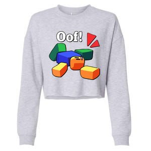 Funny Blox Noob Gamer Funny Cropped Pullover Crew