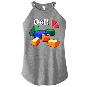 Funny Blox Noob Gamer Funny Women's Perfect Tri Rocker Tank