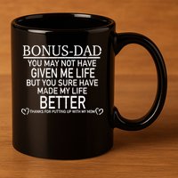 Funny Bonus-Dad 11oz C Handle Ceramic Mug