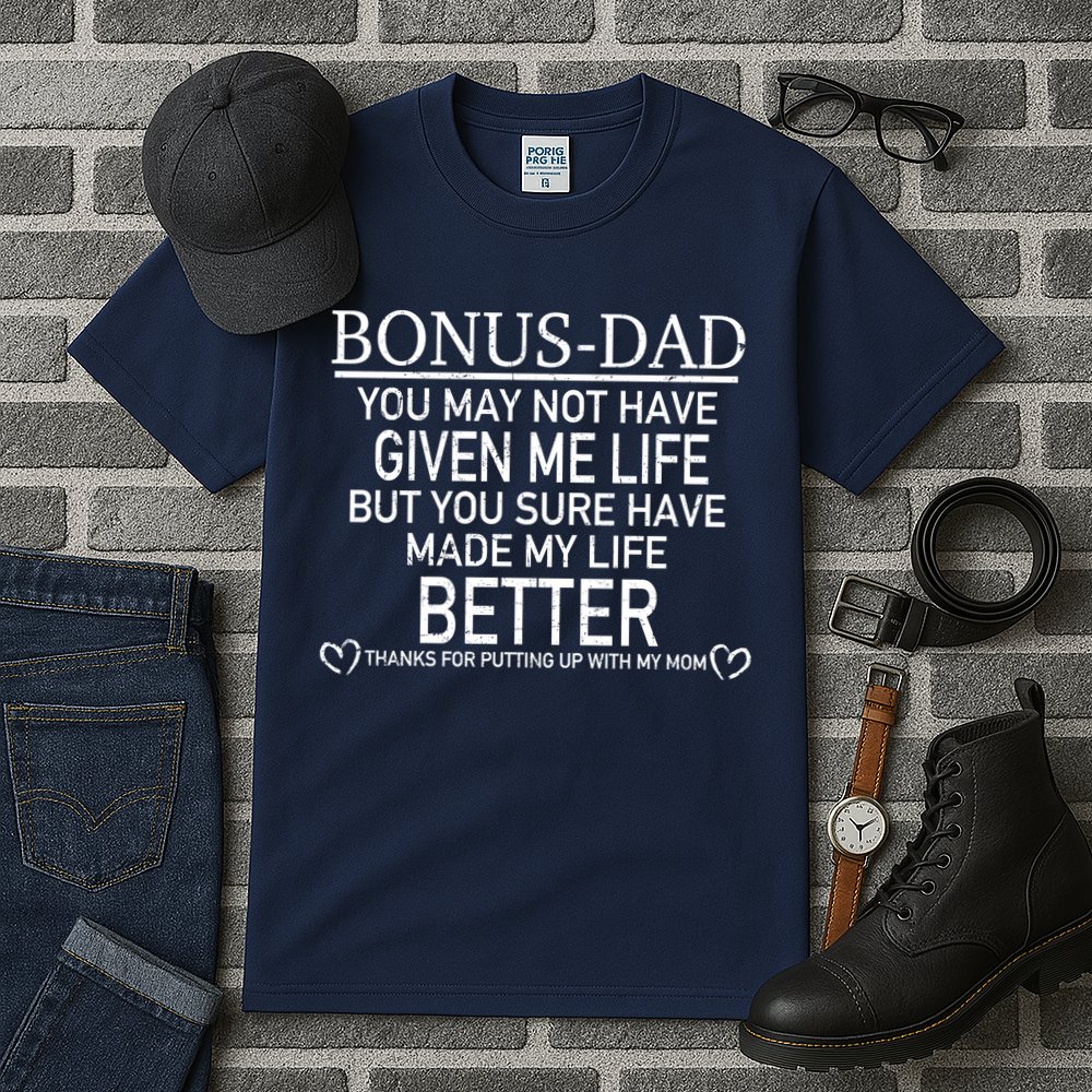 Funny Bonus-Dad Tall T-Shirt