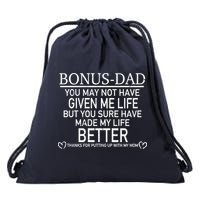 Funny Bonus-Dad Drawstring Bag