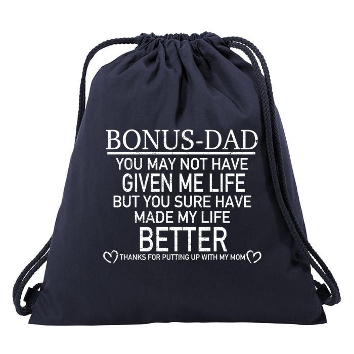 Funny Bonus-Dad Drawstring Bag