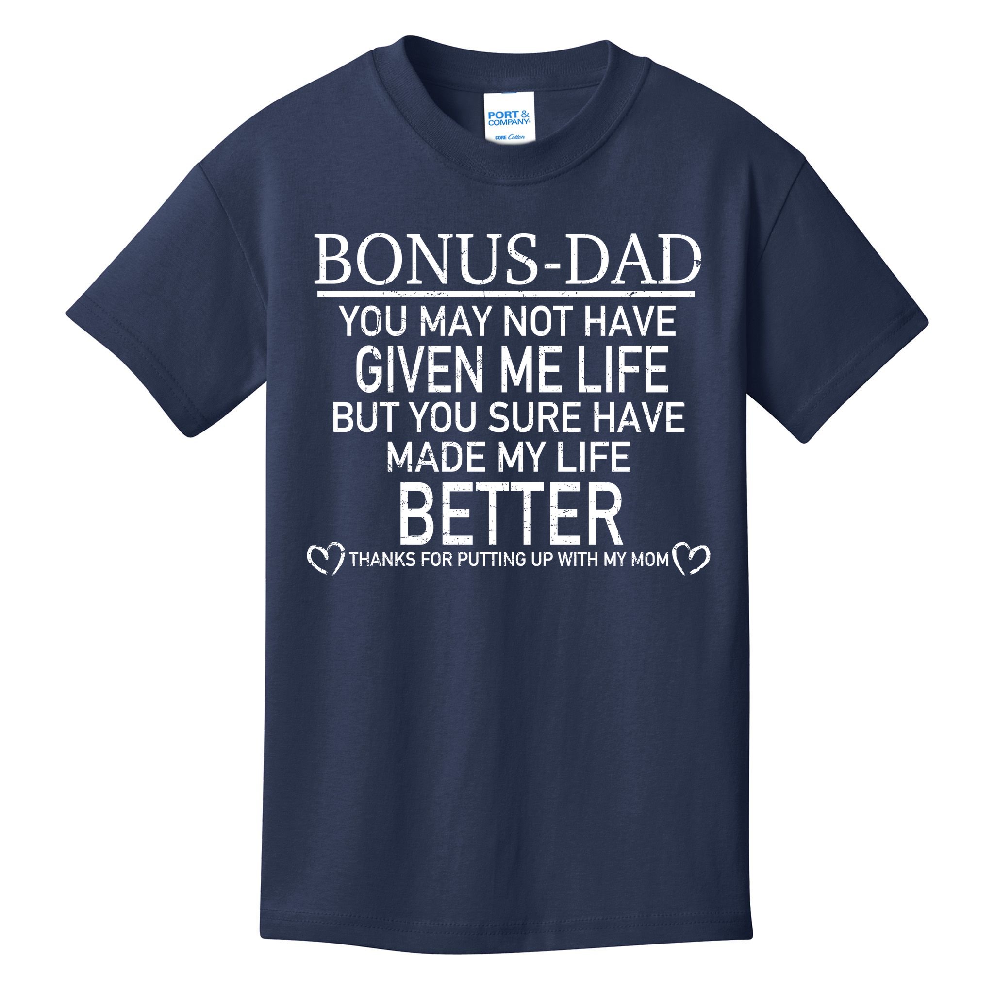 Funny Bonus-Dad Kids T-Shirt