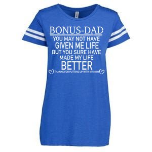 Funny Bonus-Dad Enza Ladies Jersey Football T-Shirt