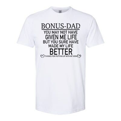 Funny Bonus-Dad Softstyle® CVC T-Shirt