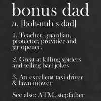 Funny Bonus Dad Definition 7 Panel Mesh Trucker Snapback Hat