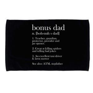 Funny Bonus Dad Definition Microfiber Hand Towel