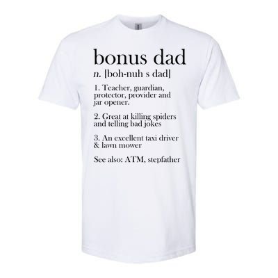 Funny Bonus Dad Definition Softstyle® CVC T-Shirt