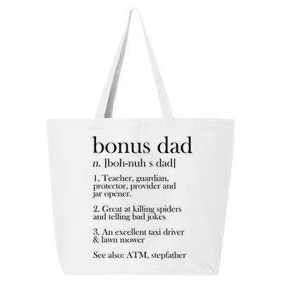 Funny Bonus Dad Definition 25L Jumbo Tote