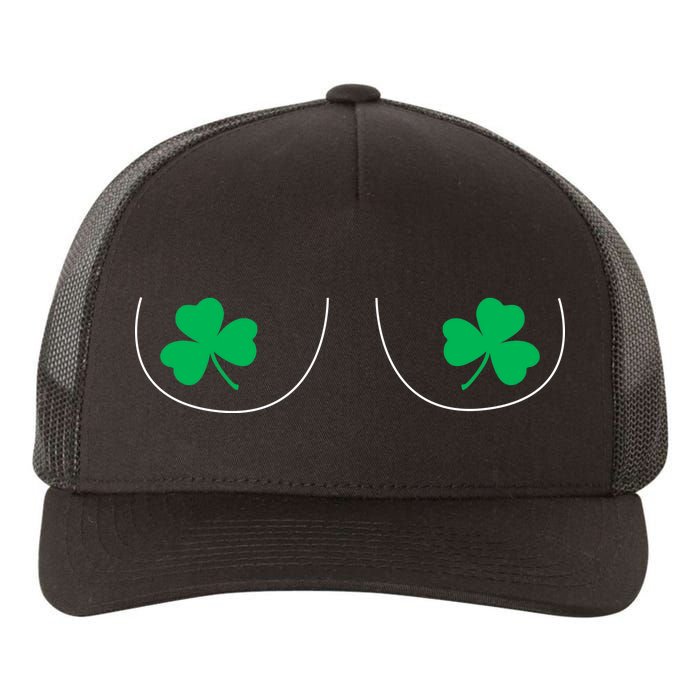 Funny Boob Novelty Shamrocks Yupoong Adult 5-Panel Trucker Hat