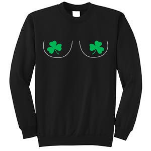 Funny Boob Novelty Shamrocks Sweatshirt