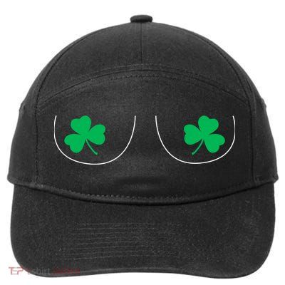 Funny Boob Novelty Shamrocks 7-Panel Snapback Hat