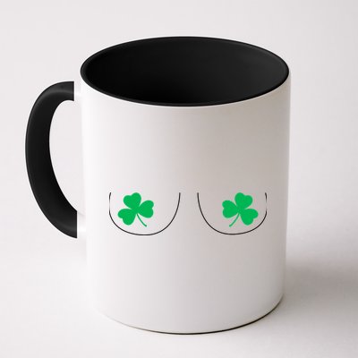 Funny Boob Novelty Shamrocks Mug